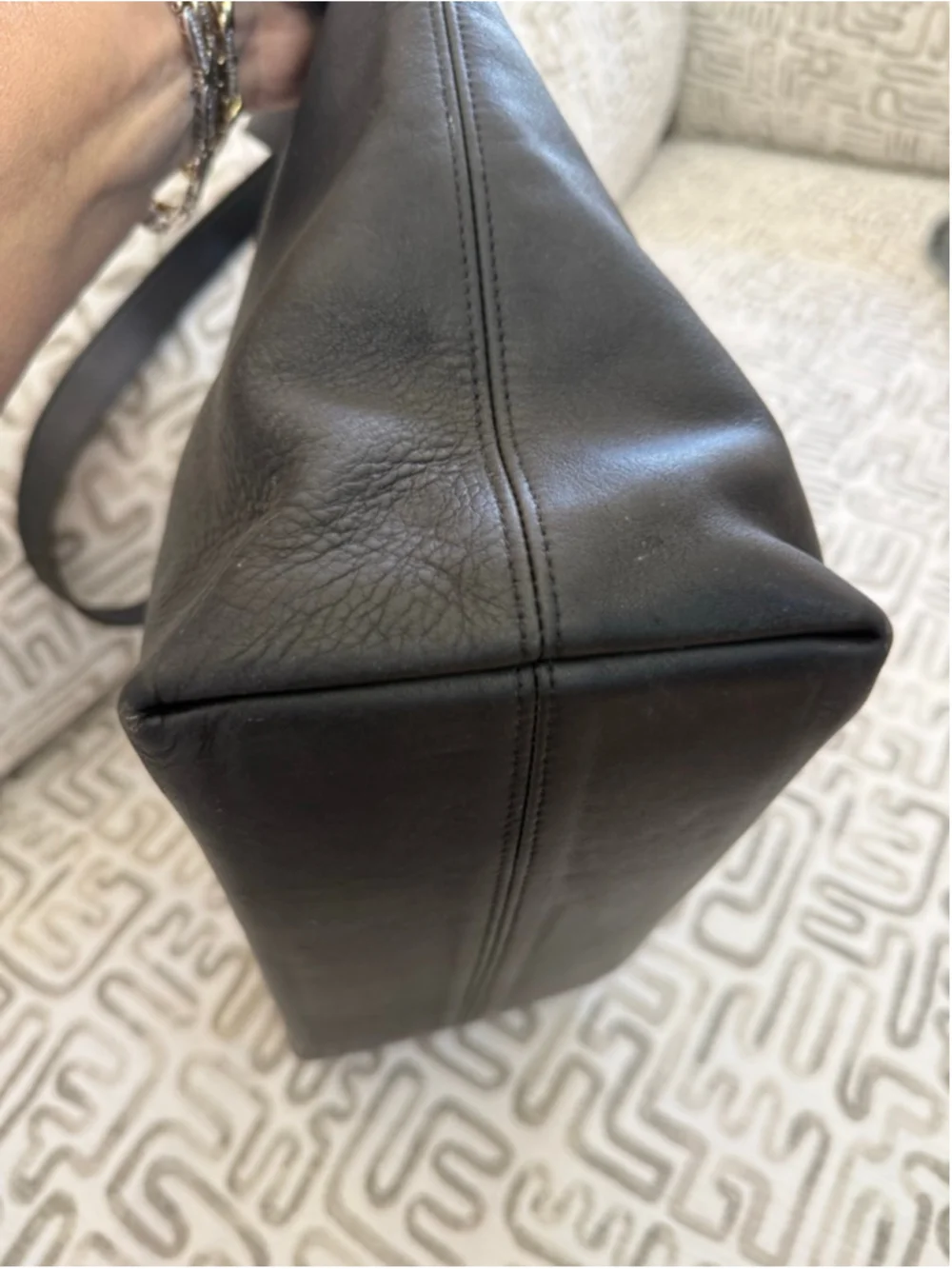 Coach Vintage legacy Casin Black Leather Tote Bag 4140 tote - Picture 4 of 15
